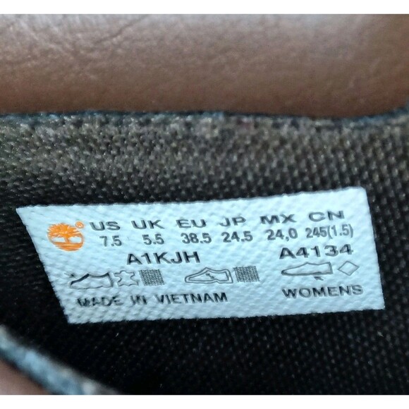 Timberland Women's Tillston 6 Inch Double Collar Boot Size 7.5 Tan - Picture 7 of 8